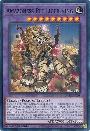 Amazoness Pet Liger King - DABL-EN098 - Common - 1st Edition available at 401 Games Canada