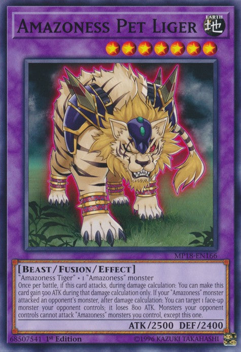 Amazoness Pet Liger - MP18-EN166 - Common - 1st Edition available at 401 Games Canada