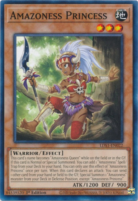 Amazoness Princess - LDS1-EN022 - Common - 1st Edition available at 401 Games Canada