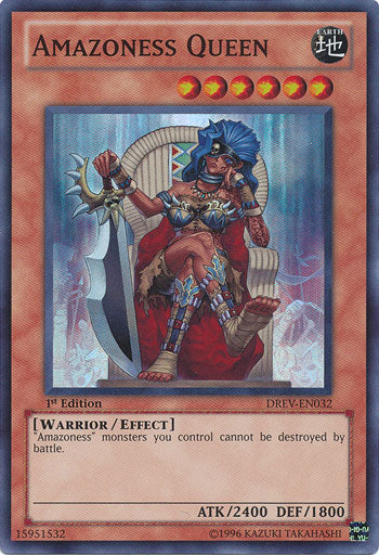 Amazoness Queen - DREV-EN032 - Super Rare - 1st Edition available at 401 Games Canada