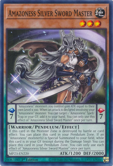 Amazoness Silver Sword Master - MP23-EN220 - Common - 1st Edition available at 401 Games Canada