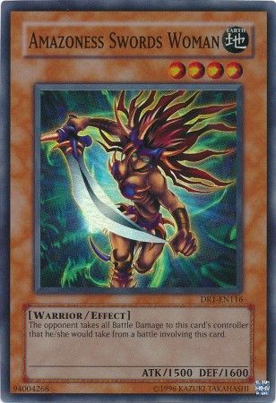 Amazoness Swords Woman - DR1-EN116 - Super Rare available at 401 Games Canada