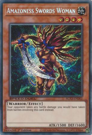 Amazoness Swords Woman - SGX3-END02 - Secret Rare - 1st Edition available at 401 Games Canada