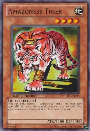 Amazoness Tiger - GLD3-EN008 - Common - Limited Edition available at 401 Games Canada