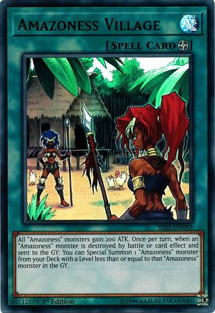 Amazoness Village - SS02-ENV03 - Ultra Rare - 1st Edition available at 401 Games Canada