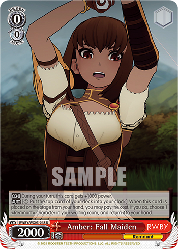 Amber: Fall Maiden - RWBY/WX03-048 - Rare available at 401 Games Canada