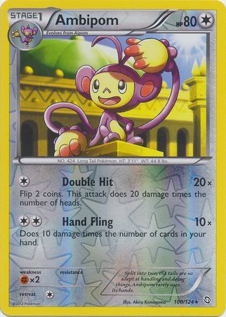 Ambipom - 100/124 - Rare - Reverse Holo available at 401 Games Canada