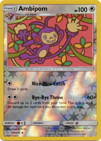 Ambipom - 170/236 - Uncommon - Reverse Holo available at 401 Games Canada