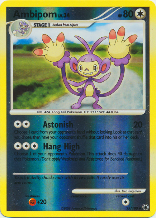 Ambipom - 35/100 - Uncommon - Reverse Holo available at 401 Games Canada