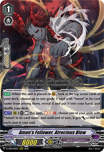 Amon's Follower, Atrocious Blow - D-VS06/051 - Triple Rare available at 401 Games Canada