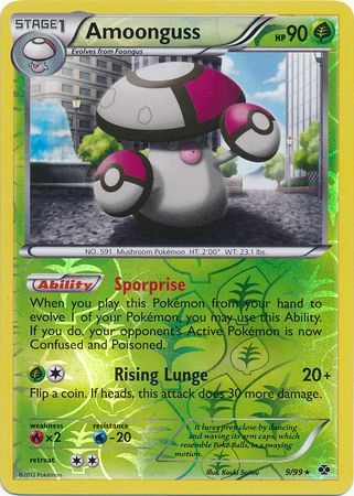 Amoonguss - 9/99 - Rare - Reverse Holo available at 401 Games Canada