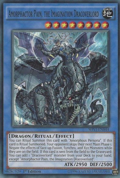 Amorphactor Pain, the Imagination Dracoverlord - SHVI-EN044 - Super Rare - 1st Edition available at 401 Games Canada