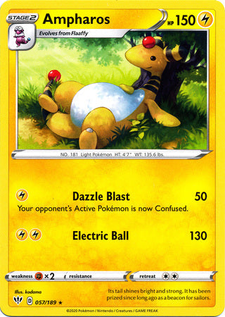 Ampharos - 057/189 - Rare available at 401 Games Canada