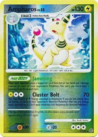 Ampharos - 1/132 - Holo Rare - Reverse Holo available at 401 Games Canada