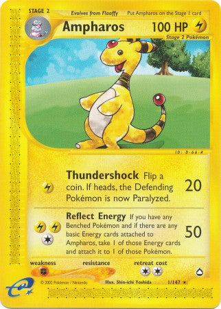 Ampharos - 1/147 - Rare available at 401 Games Canada