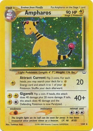 Ampharos - 1/64 - Holo - Unlimited available at 401 Games Canada