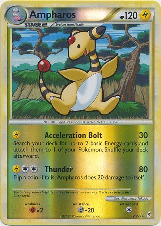 Ampharos - 23/95 - Rare - Reverse Holo available at 401 Games Canada