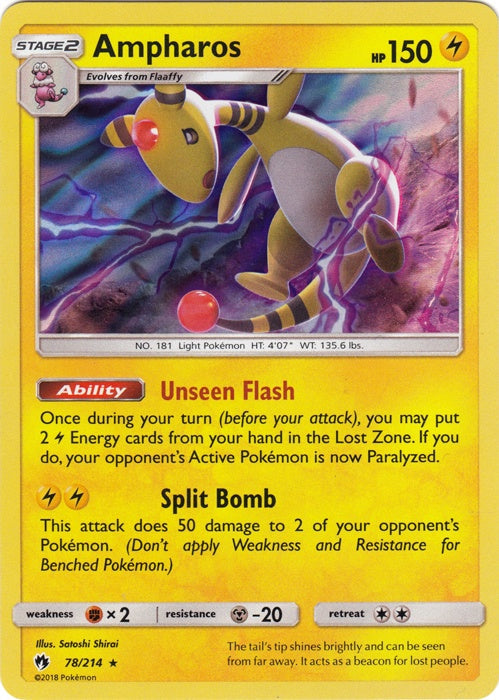 Ampharos - 78/214 - Holo Rare available at 401 Games Canada