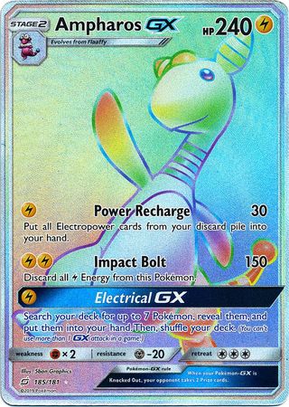 Ampharos GX - 185/181 - Hyper Rare and more Pokemon Singles available at 401 Games Canada