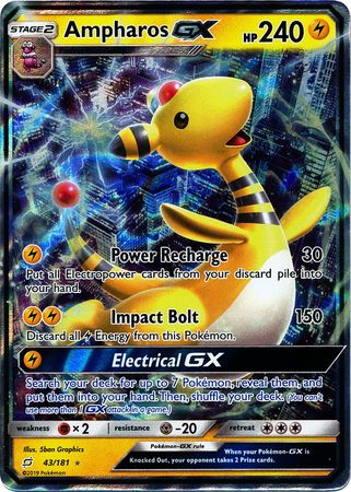 Ampharos GX - 43/181 - Ultra Rare available at 401 Games Canada