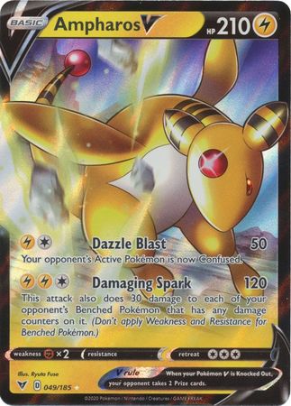 Ampharos V - 049/185 - Ultra Rare available at 401 Games Canada