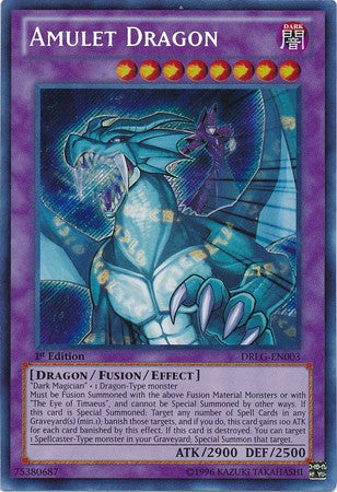 Amulet Dragon - DRLG-EN003 - Secret Rare - 1st Edition available at 401 Games Canada