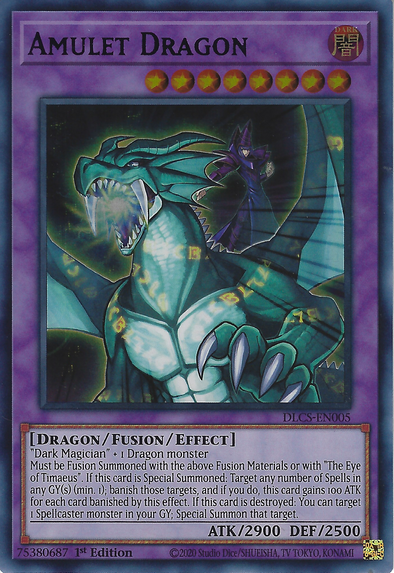 Amulet Dragon (Purple) - DLCS-EN005 - Ultra Rare - 1st Edition available at 401 Games Canada