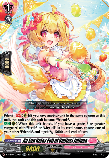 An Egg Relay Full of Smiles! Juliana - D-SS05/029 - Double Rare available at 401 Games Canada