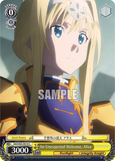 An Unexpected Welcome, Alice - SAO/S65-E014 - Common available at 401 Games Canada