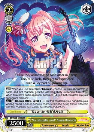 "An Unkeepable Secret" Nanami Hiromachi (SR) - BD/W95-E022S - Super Rare available at 401 Games Canada