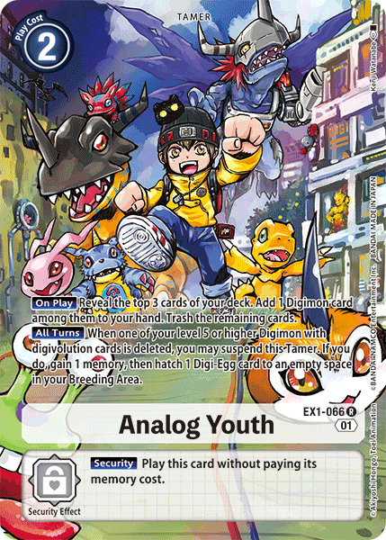 Analog Youth (Alternate Art) - EX1-066 - Rare available at 401 Games Canada