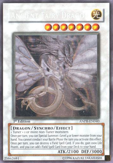 401 Games Canada - Ancient Fairy Dragon - ANPR-EN040 - Ghost Rare - 1st Edition 401 Games Canada - Ancient Fairy Dragon - ANPR-EN040 - Ghost Rare - 1st Edition