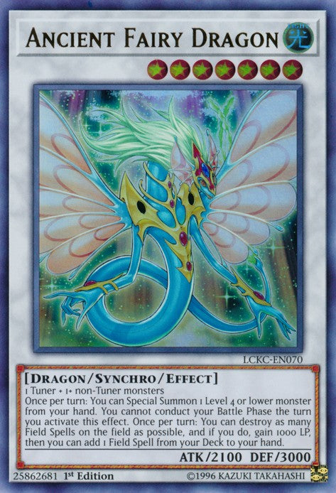 Ancient Fairy Dragon - LCKC-EN070 - Ultra Rare - 1st Edition available at 401 Games Canada