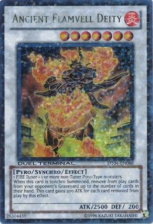 Ancient Flamvell Deity - DT04-EN088 - Ultra Parallel Rare available at 401 Games Canada