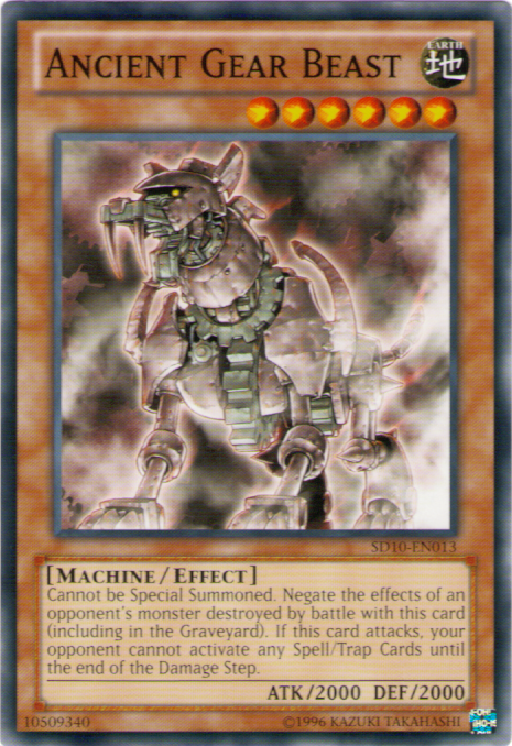 Ancient Gear Beast - SD10-EN013 - Common - Unlimited available at 401 Games Canada