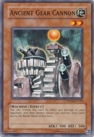 Ancient Gear Cannon - DR04 - EN129 - Common available at 401 Games Canada