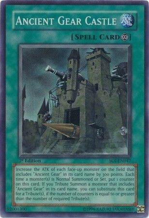 Ancient Gear Castle - SOI-EN047 - Super Rare - 1st Edition available at 401 Games Canada