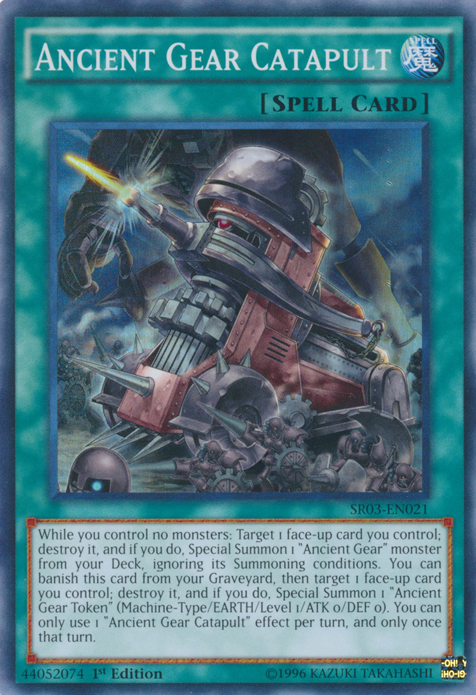 Ancient Gear Catapult - SR03-EN021 - Super Rare - 1st Edition available at 401 Games Canada