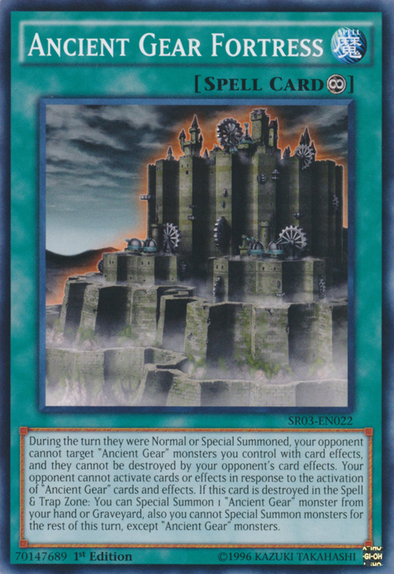 Ancient Gear Fortress - SR03-EN022 - Common - 1st Edition available at 401 Games Canada