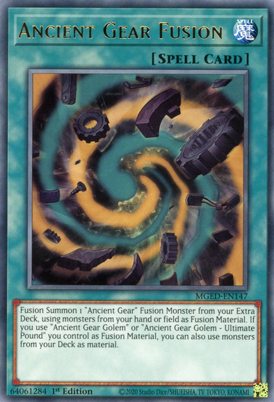 Ancient Gear Fusion - MGED-EN147 - Rare - 1st Edition available at 401 Games Canada