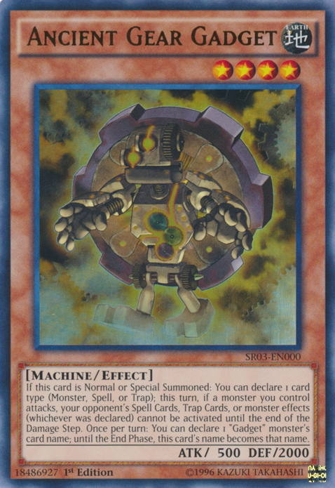 Ancient Gear Gadget - SR03-EN000 - Ultra Rare - 1st Edition available at 401 Games Canada