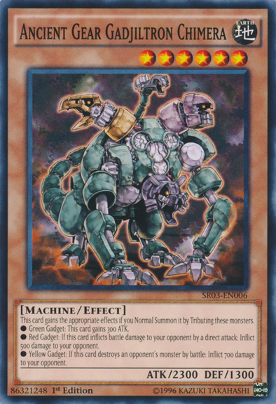 Ancient Gear Gadjiltron Chimera - SR03-EN006 - Common - 1st Edition available at 401 Games Canada