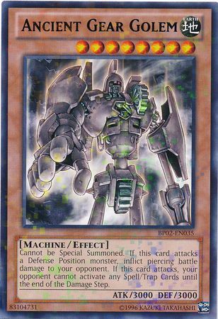 Ancient Gear Golem - BP02-EN035 - Mosaic Rare - Unlimited available at 401 Games Canada