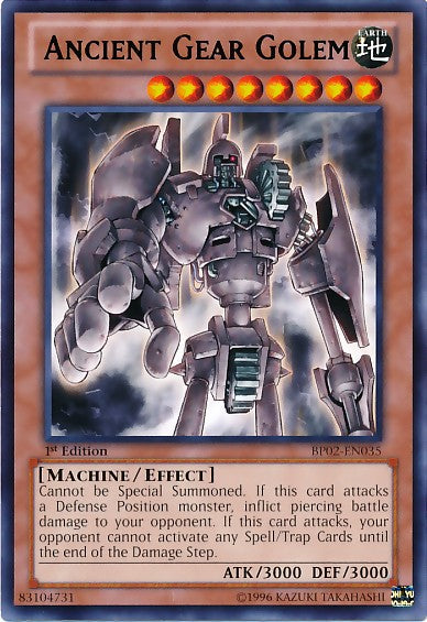 Ancient Gear Golem - BP02-EN035 - Rare - 1st Edition available at 401 Games Canada