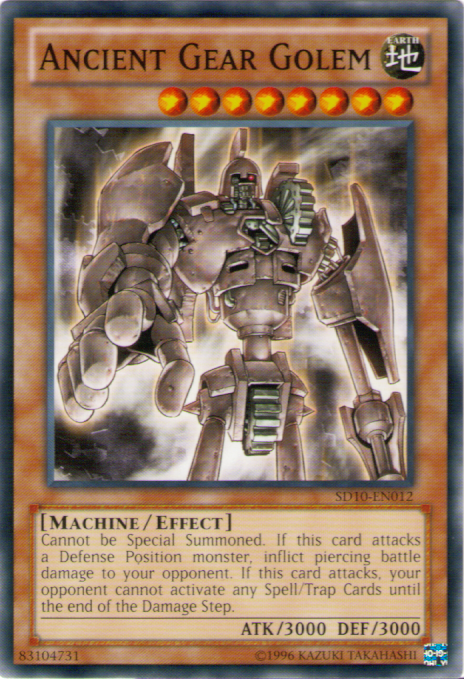 Ancient Gear Golem - SD10-EN012 - Common - Unlimited available at 401 Games Canada