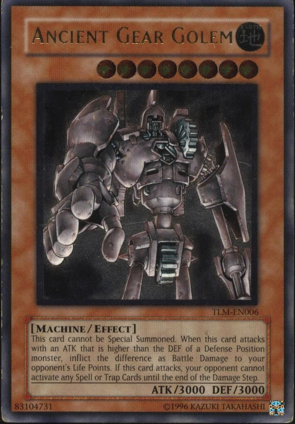 Ancient Gear Golem - TLM-EN006 - Ultimate Rare - Unlimited available at 401 Games Canada