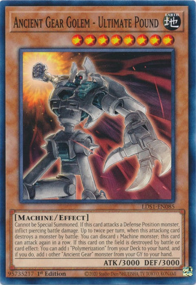 Ancient Gear Golem - Ultimate Pound - LDS1-EN085 - Common - 1st Edition available at 401 Games Canada