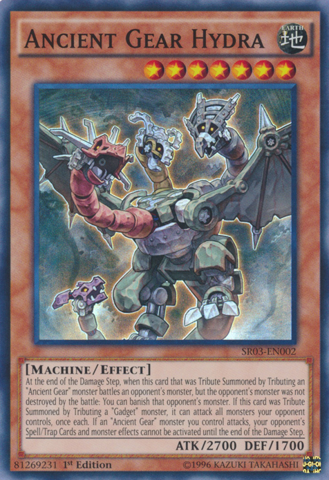 Ancient Gear Hydra - SR03-EN002 - Super Rare - 1st Edition available at 401 Games Canada