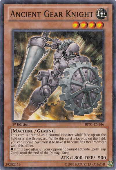 Ancient Gear Knight - BP01-EN146 - Starfoil Rare - 1st Edition available at 401 Games Canada