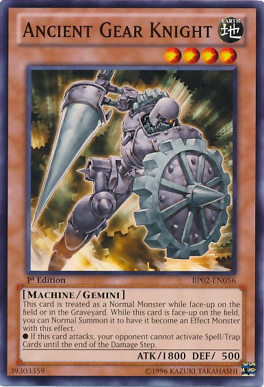 Ancient Gear Knight - BP02-EN056 - Common - 1st Edition available at 401 Games Canada